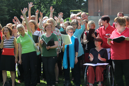 Auftritt im Stadtpark im Juni 2014