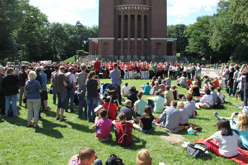 Auftritt im Stadtpark im Juni 2014