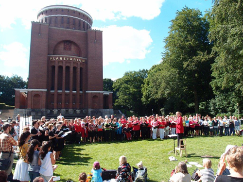 Auftritt im Stadtpark im Juni 2014